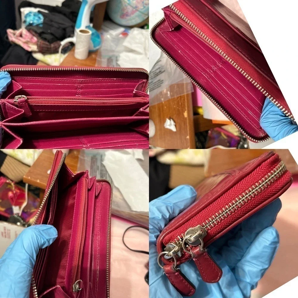 Coach Peyton OP Art Red Accordion Style Wallet - “Georgina”